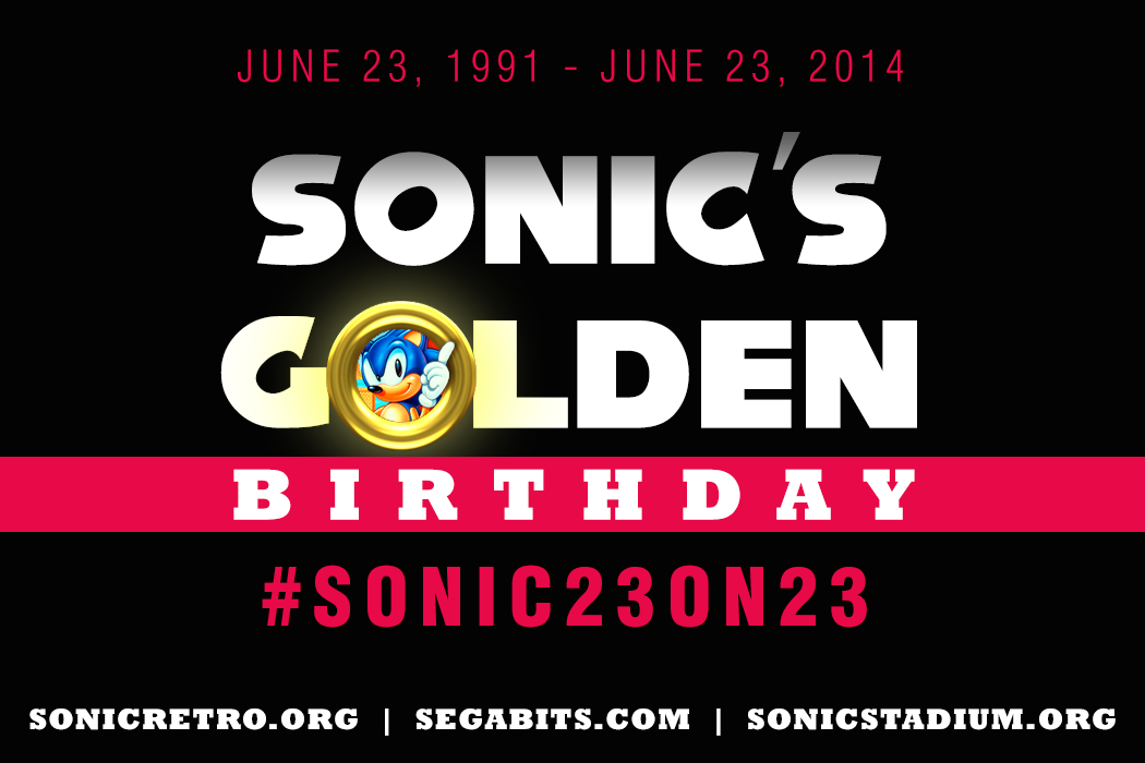Segabits The Sonic Stadium Sonic Retro Team Up To Celebrate Sonic S Golden Birthday Party All Week Long Segabits 1 Source For Sega News