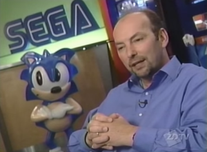 SEGA of America CEO Peter Moore talking to ZDTV about the Dreamcast launch