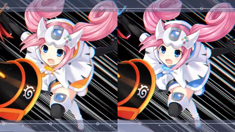Superdimension Neptune VS Sega Hard Girls dreamcast variation blue orange swirl outfit