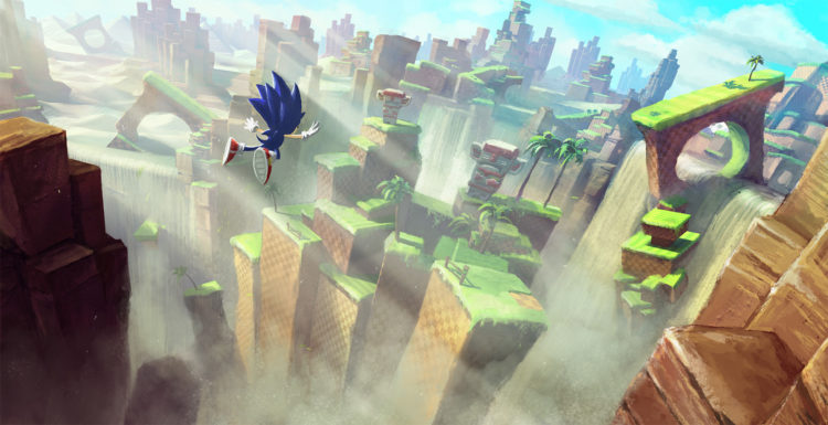 Sonic Forces - Green Hill Zone Concept Art