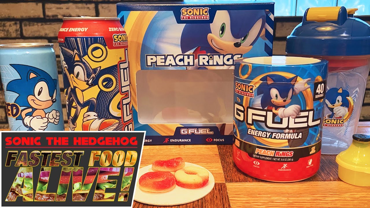 Fastest Food Alive G Fuel Sonic The Hedgehog Energy Drinks SEGAbits Source For SEGA News