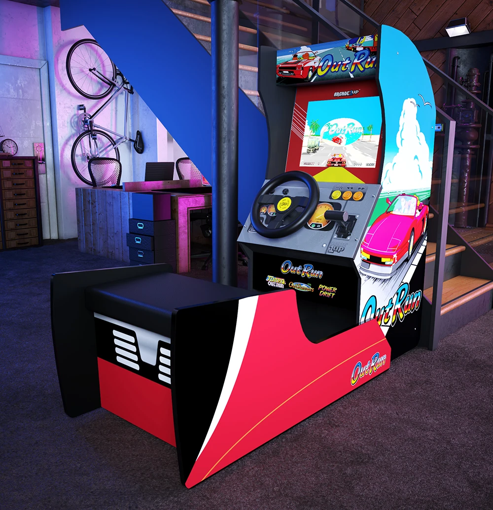 Arcade 1up Announces Deluxe Outrun Cabinet Featuring Outrun Turbo Outrun Outrunners And Power 