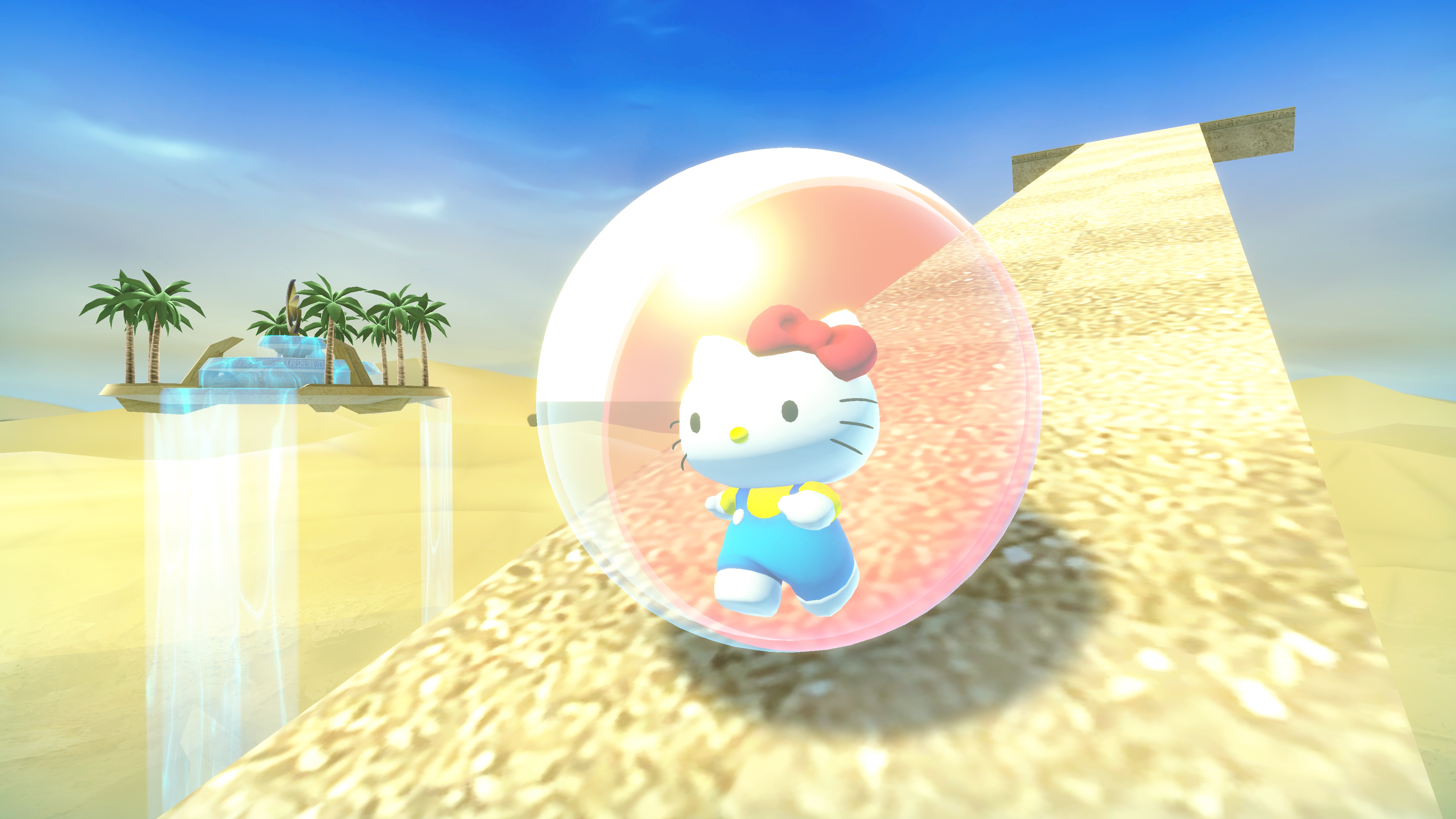 Hello Kitty joins the gang in Super Monkey Ball Banana Mania as DLC
