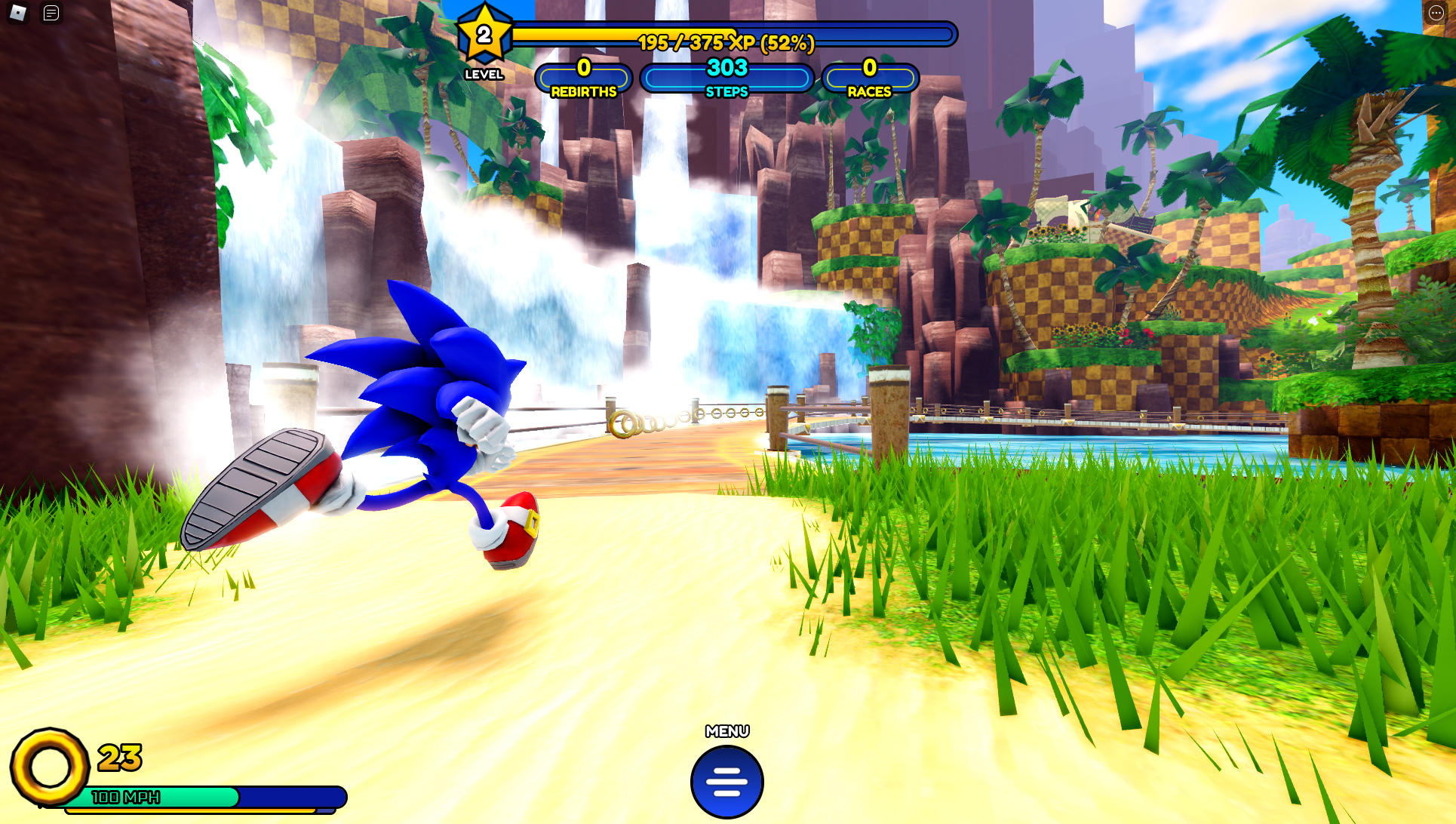 Sonic Speed Simulator review - a free, good-looking Roblox game