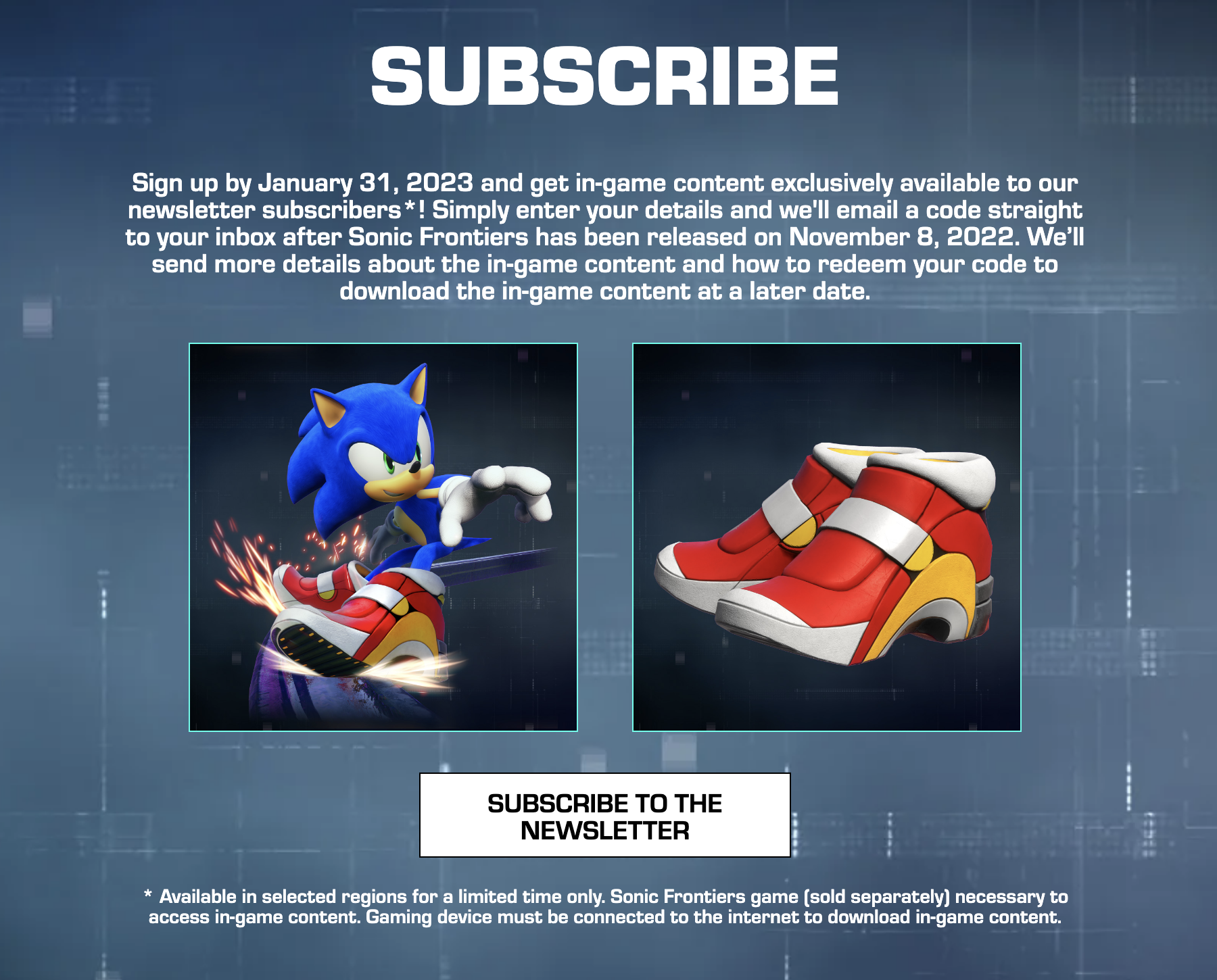 SONIC FRONTIERS Campaign, Campaign, DARTSLIVE USA