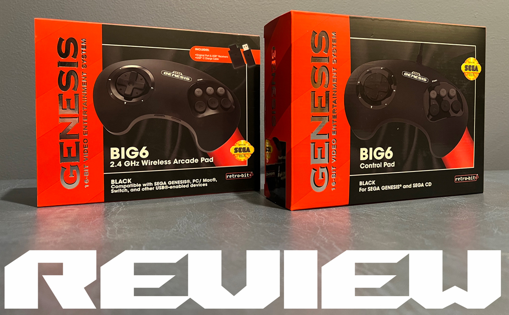 Review: Retro-Bit SEGA Genesis BIG6 Arcade Pad (Wired Console & 2.4 GHz  Wireless versions) » SEGAbits - #1 Source for SEGA News